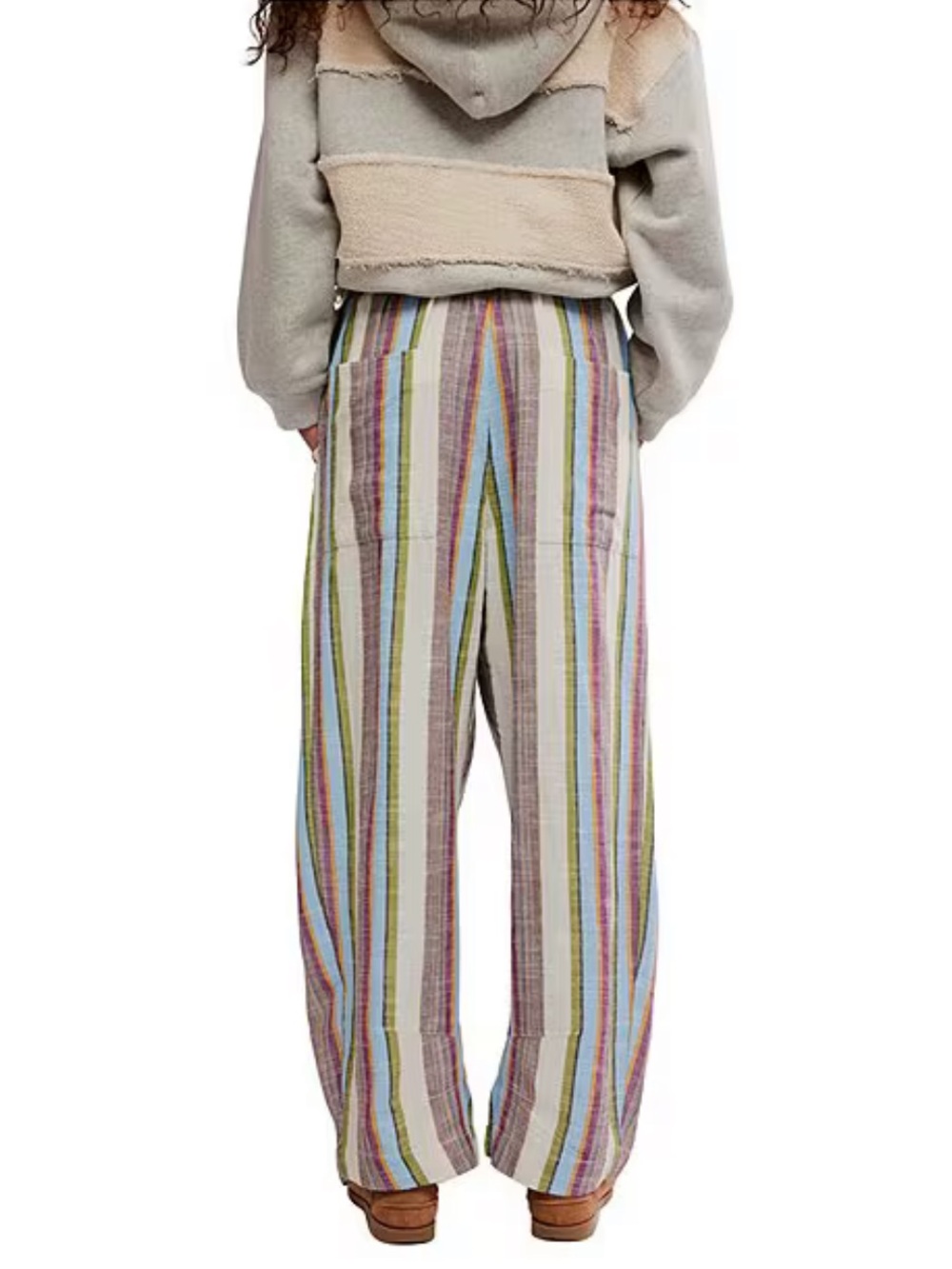 Free People Chambers Stripe Wide Leg Drawstring Pants. New without tags. - Picture 2 of 13